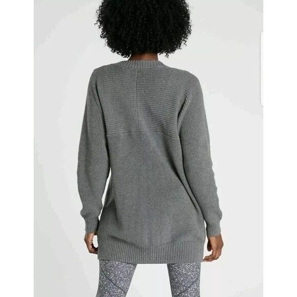 Athleta West End Oversized Cardigan Pockets Grey Women's M - Picture 11 of 13